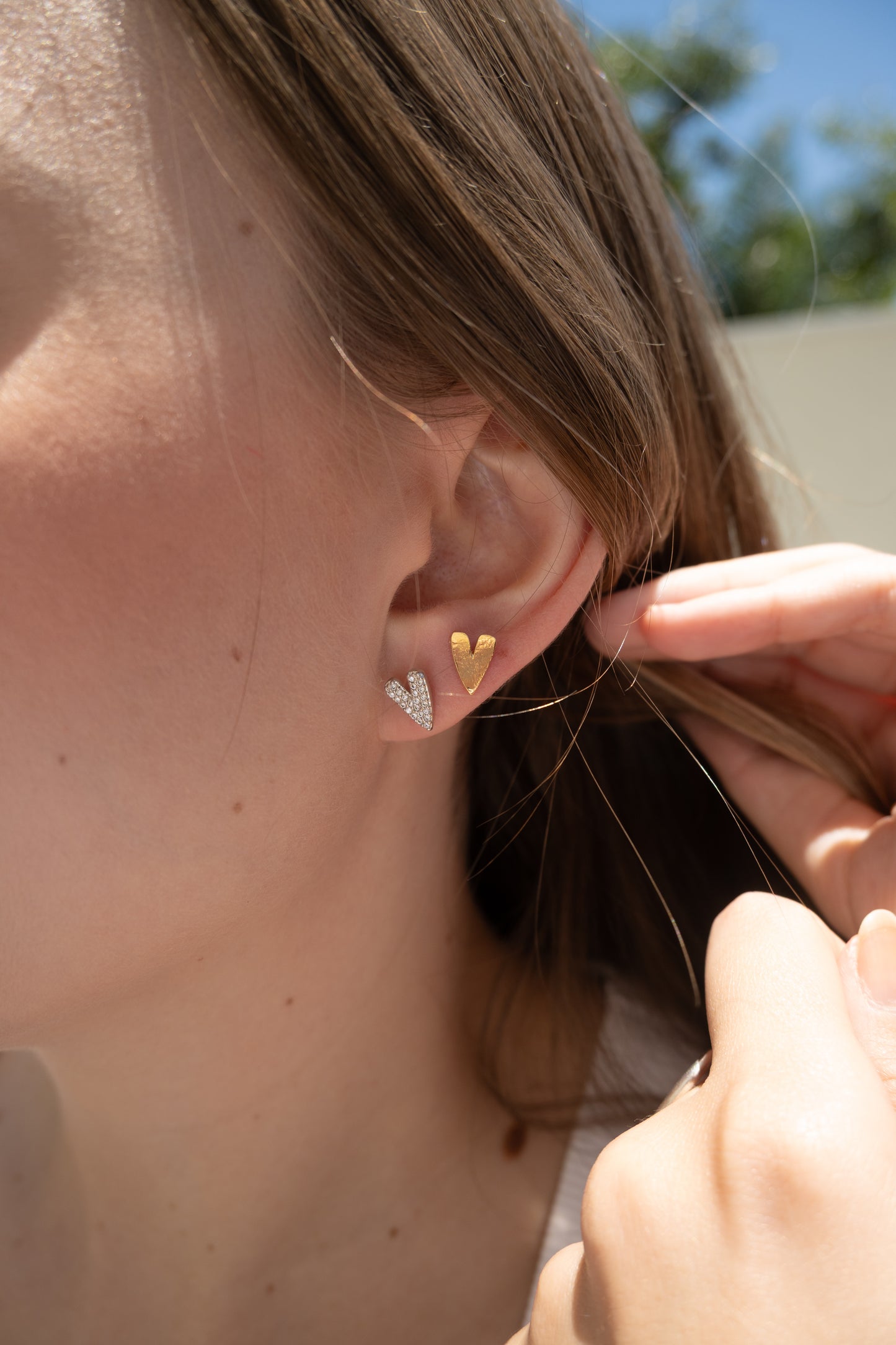 Dupla mini corações