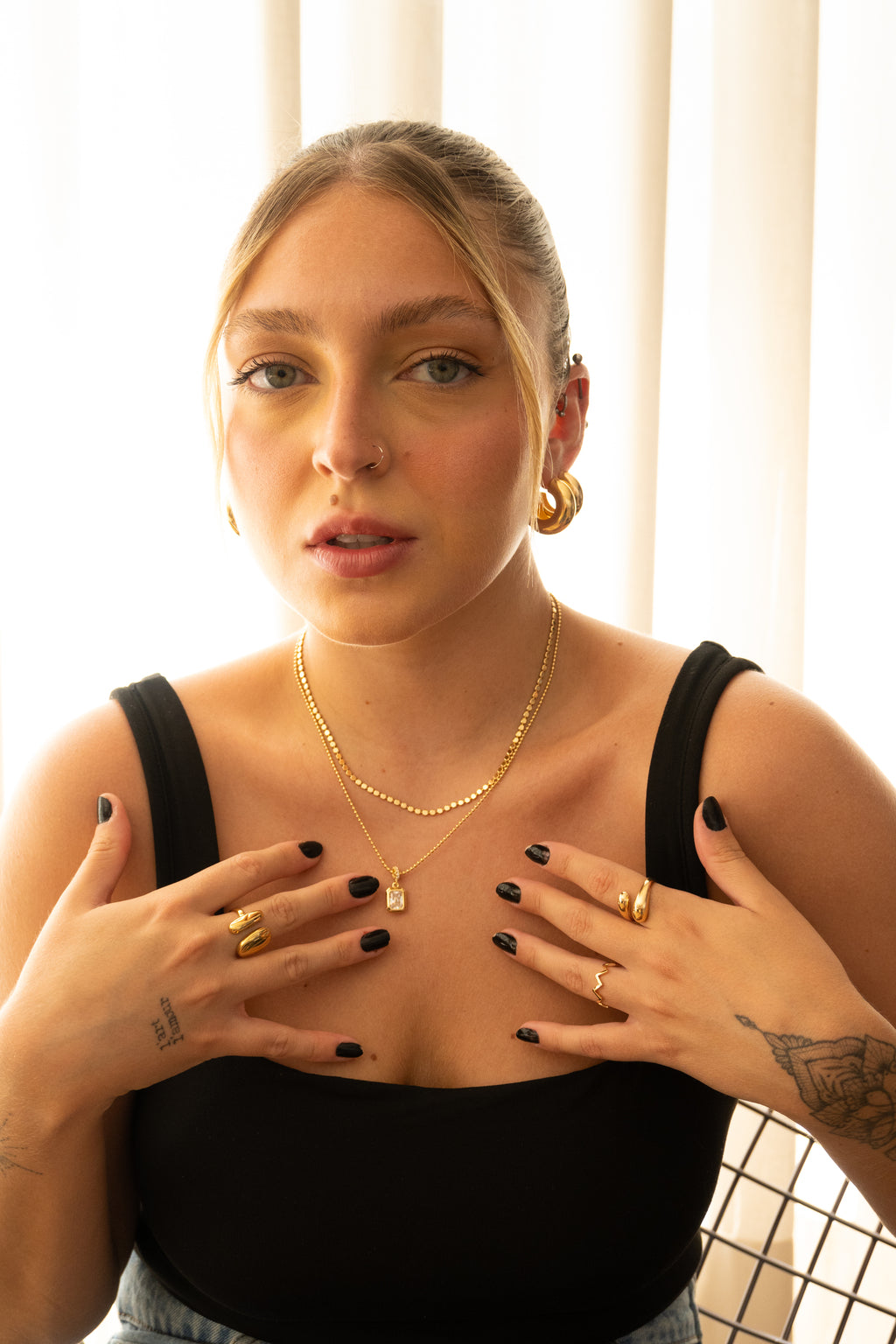 Choker serena ouro