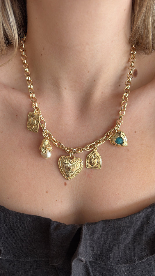 Maxi colar pingentes