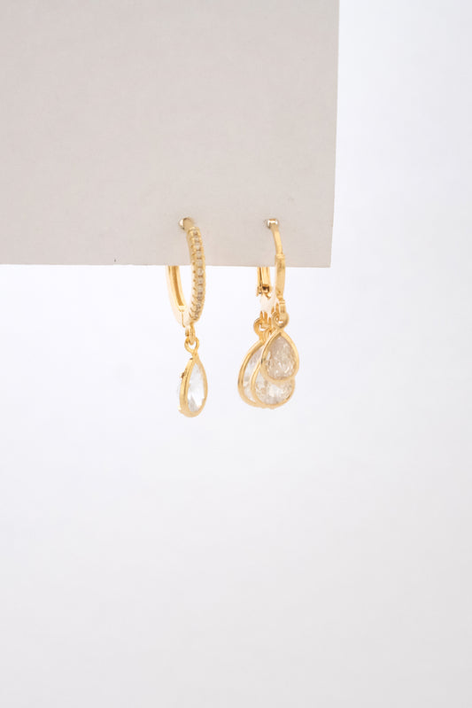 Dupla argolas zircônias