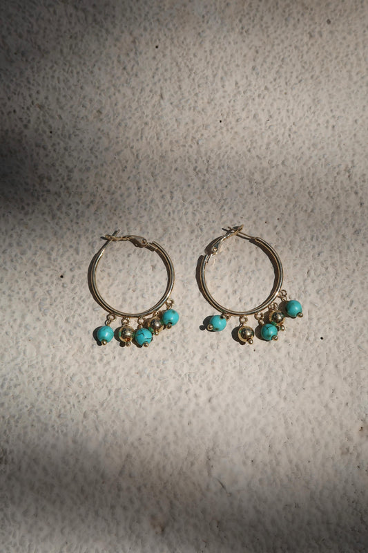 Argola Gypsy Turquesa