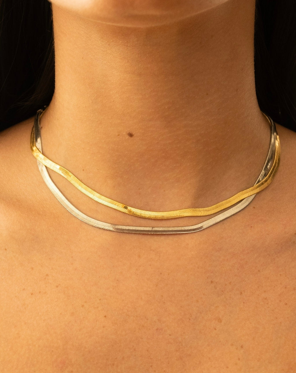 Choker fita prata