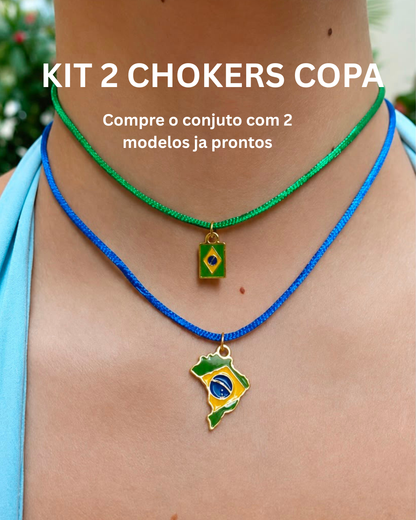 KIT 2 chokers Copa