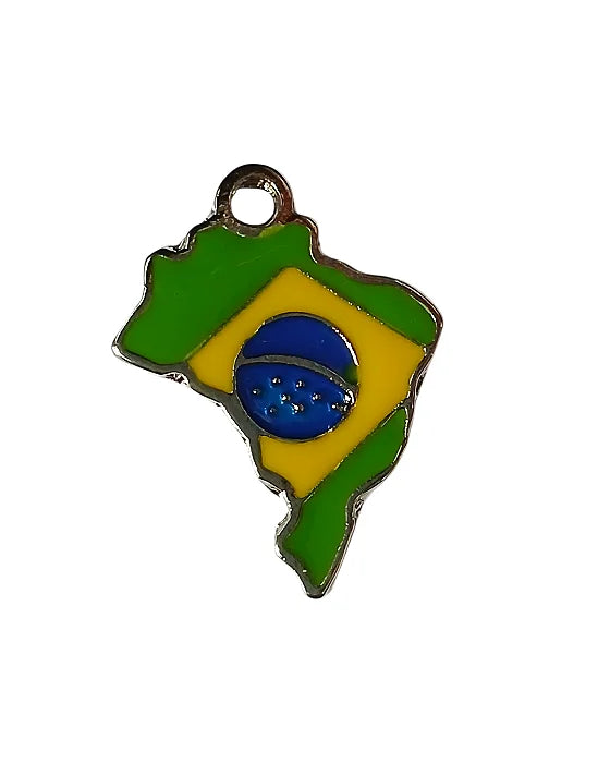 Choker fio de seda Azul Brasil (Escolha seu pingente)