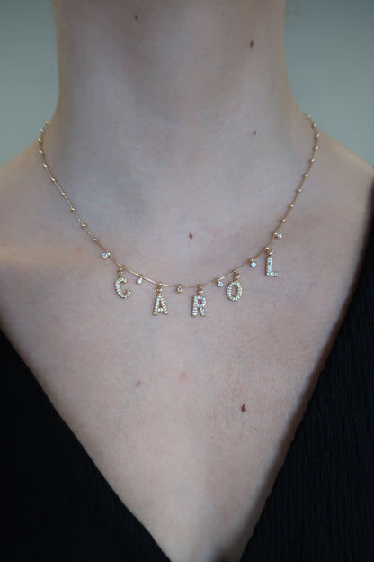 colar personalizavel nome ou iniciais