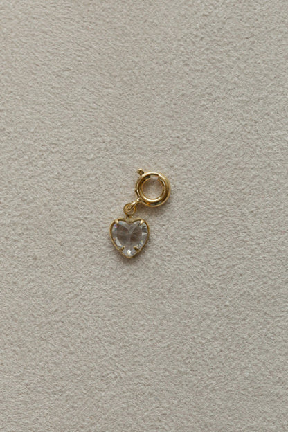 Pingente coração zircônia