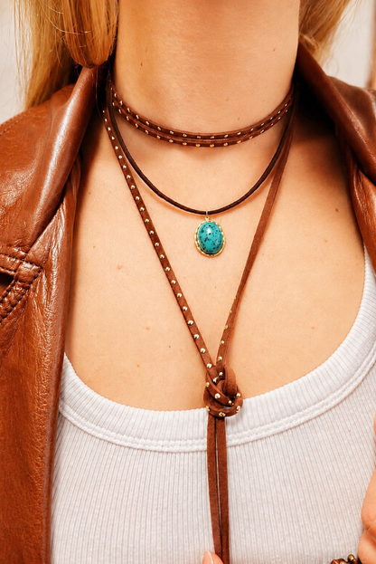 Choker Camurça Dots