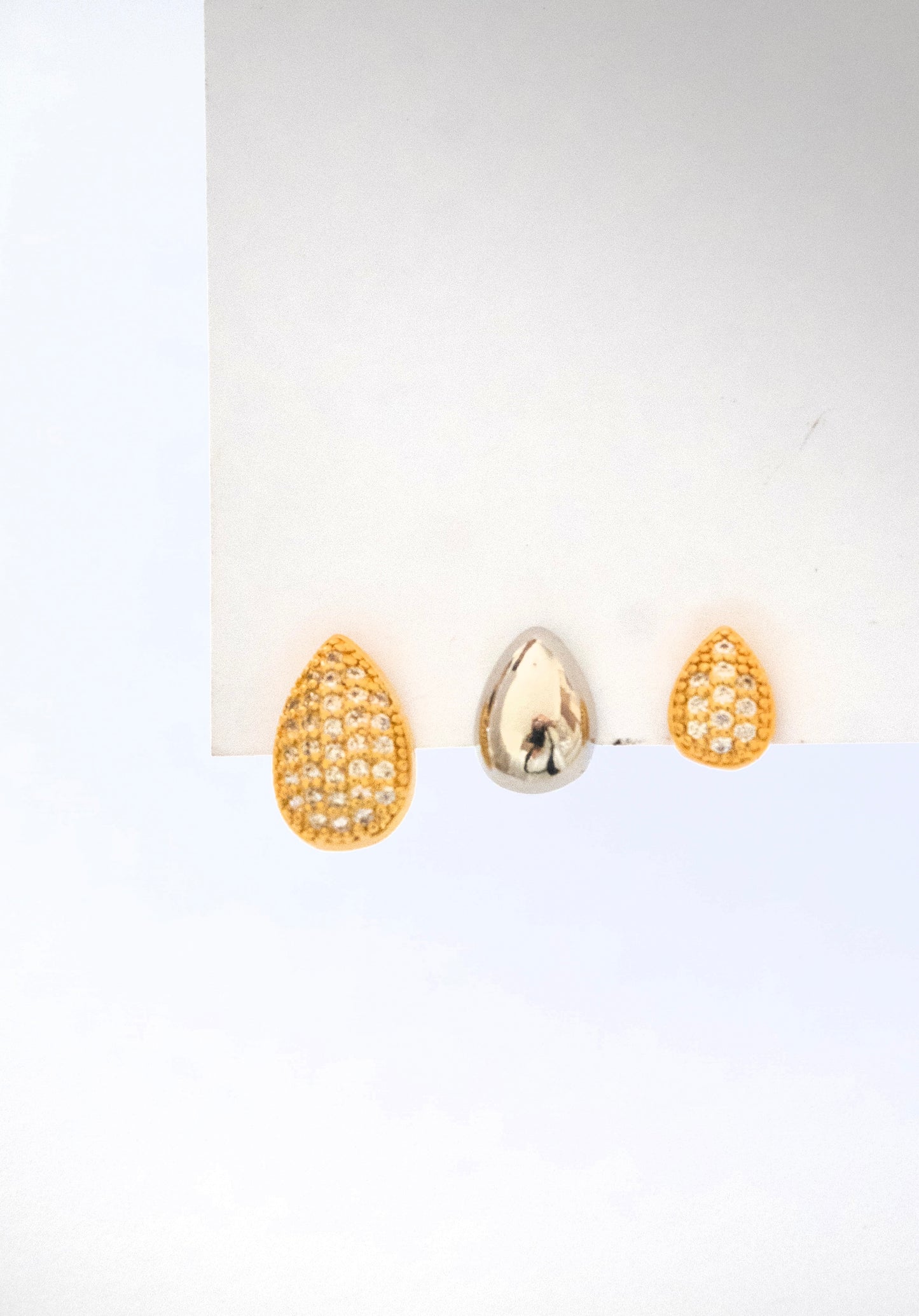 Trio gotas cravejado