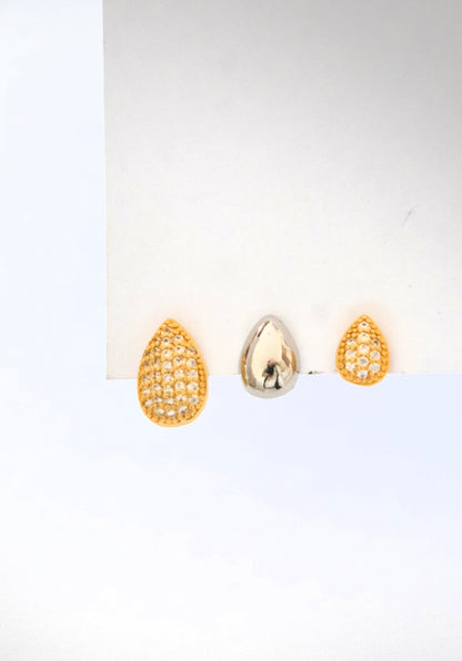 Trio gotas cravejado