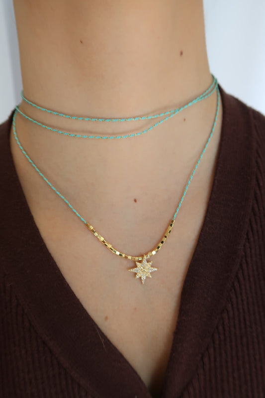 Colar estrela Azul