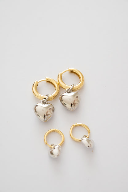 Mini argola coração