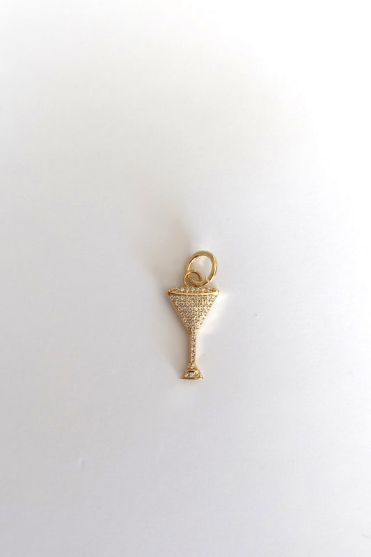 Pingente Martini cravejado