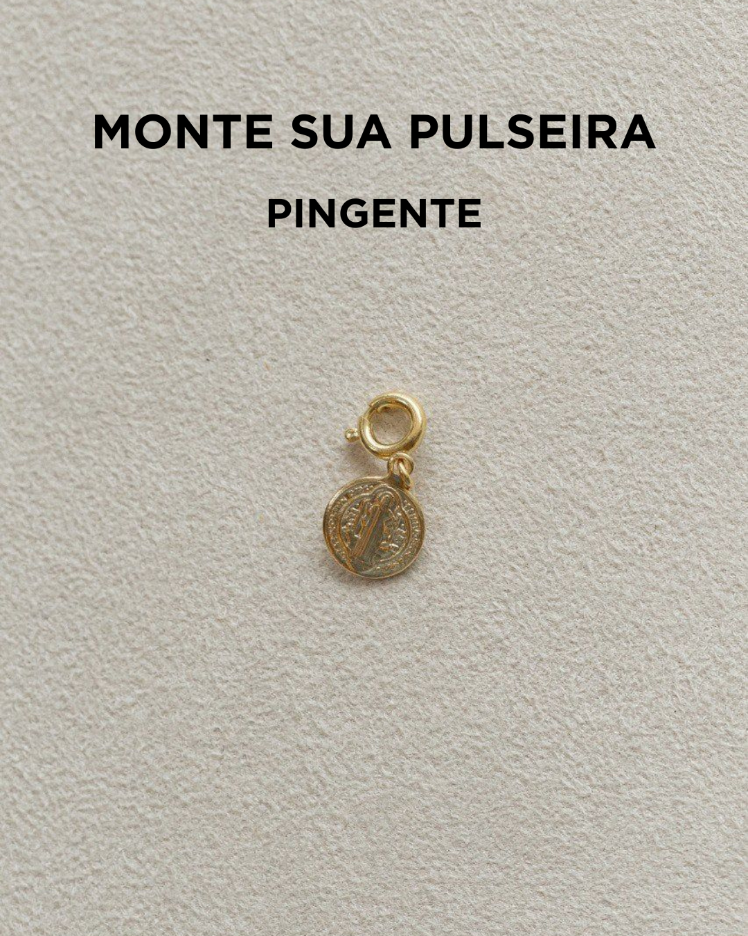 Pingente medalha de São Bento