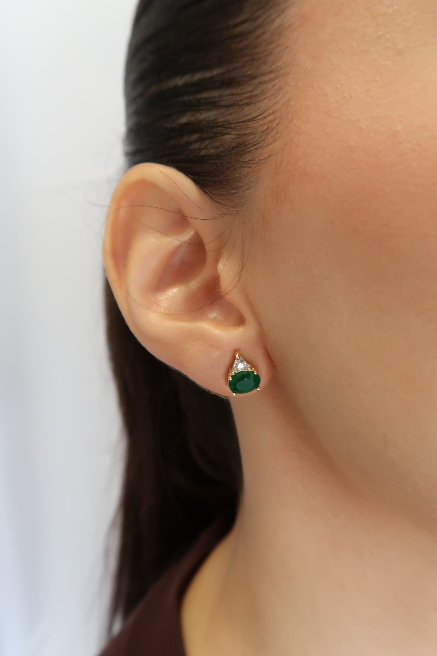 Brinco Veronica Verde Esmeralda