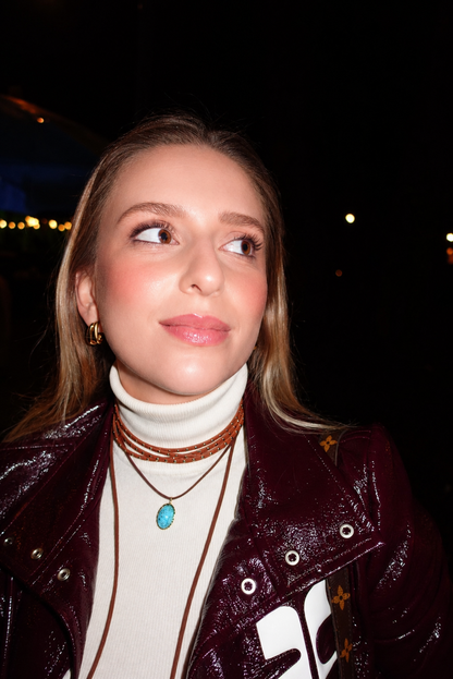 Choker Pingente Turquesa
