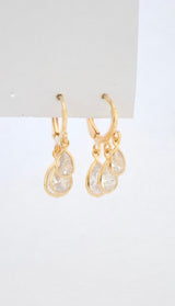 Argola gotinhas zircônia