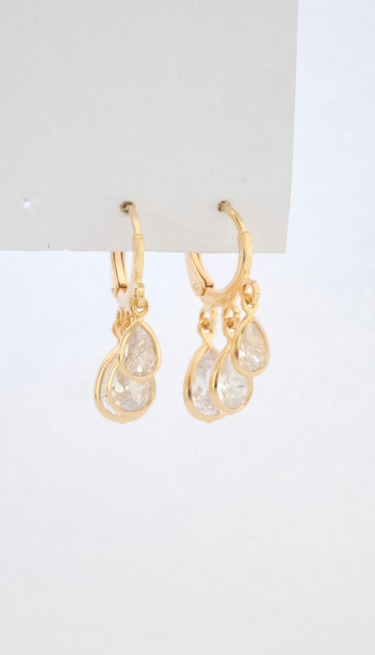 Argola gotinhas zircônia