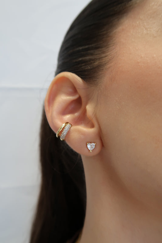 Brinco Ponto de luz coração