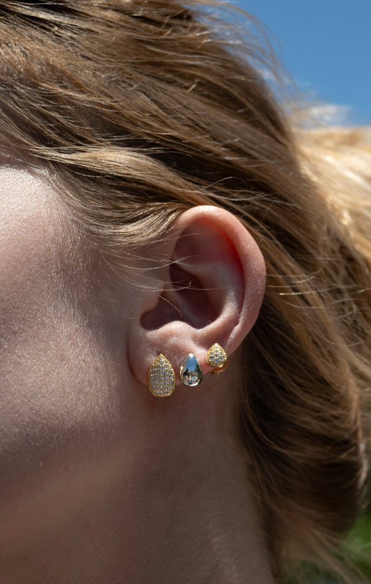 Trio gotas cravejado