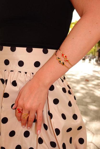 Bracelete Dots Vermelho