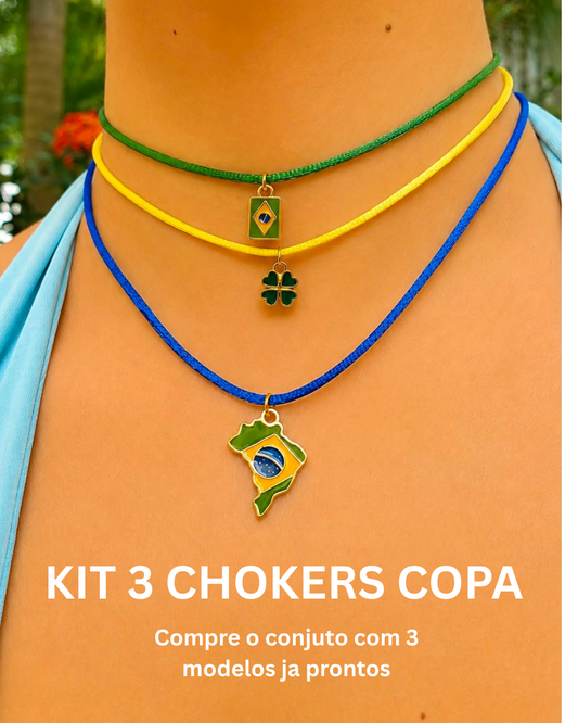 KIT 3 chokers Copa