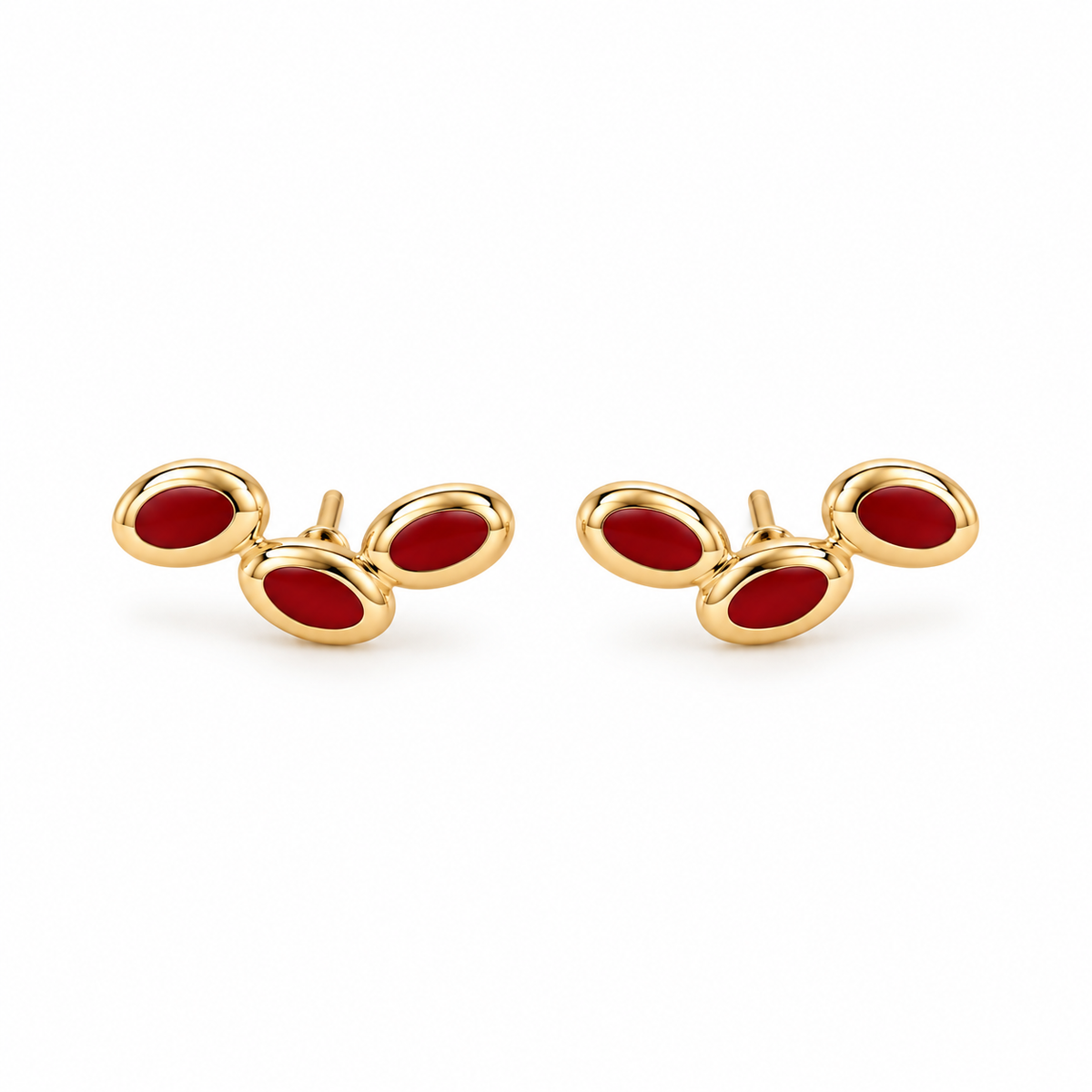 Brinco Dots Vermelho