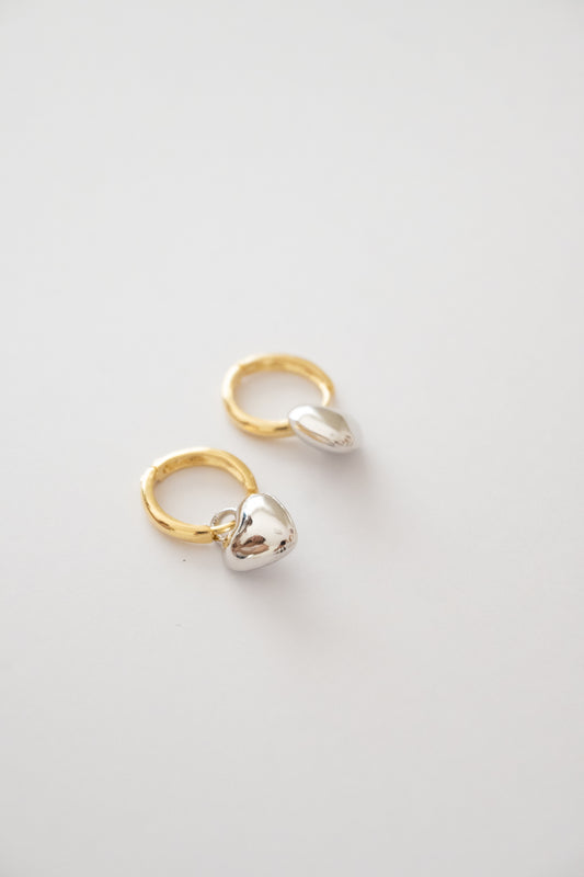 Mini argola coração