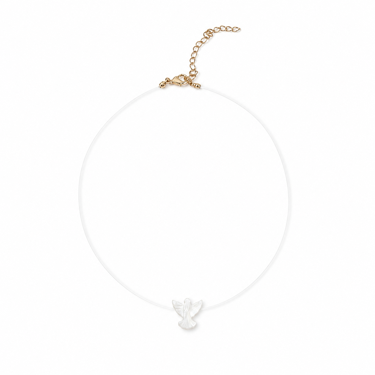 Colar Fio de Nylon Espirito Santo