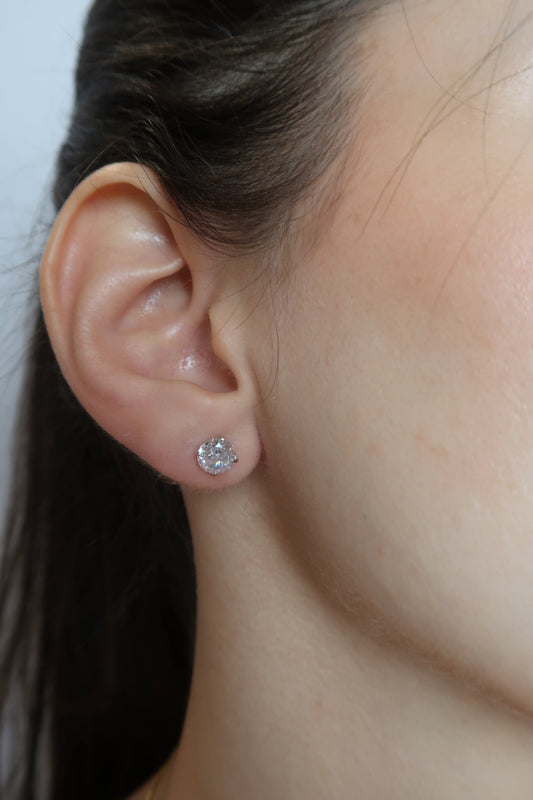 Brinco Solitário Ponto de Luz P