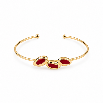 Bracelete Dots Vermelho