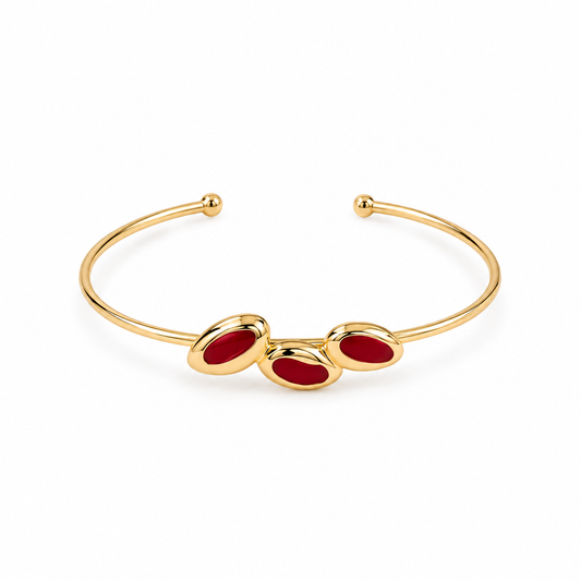 Bracelete Dots Vermelho