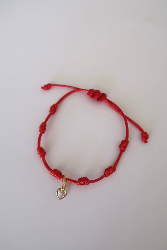 Pingente coração zircônia