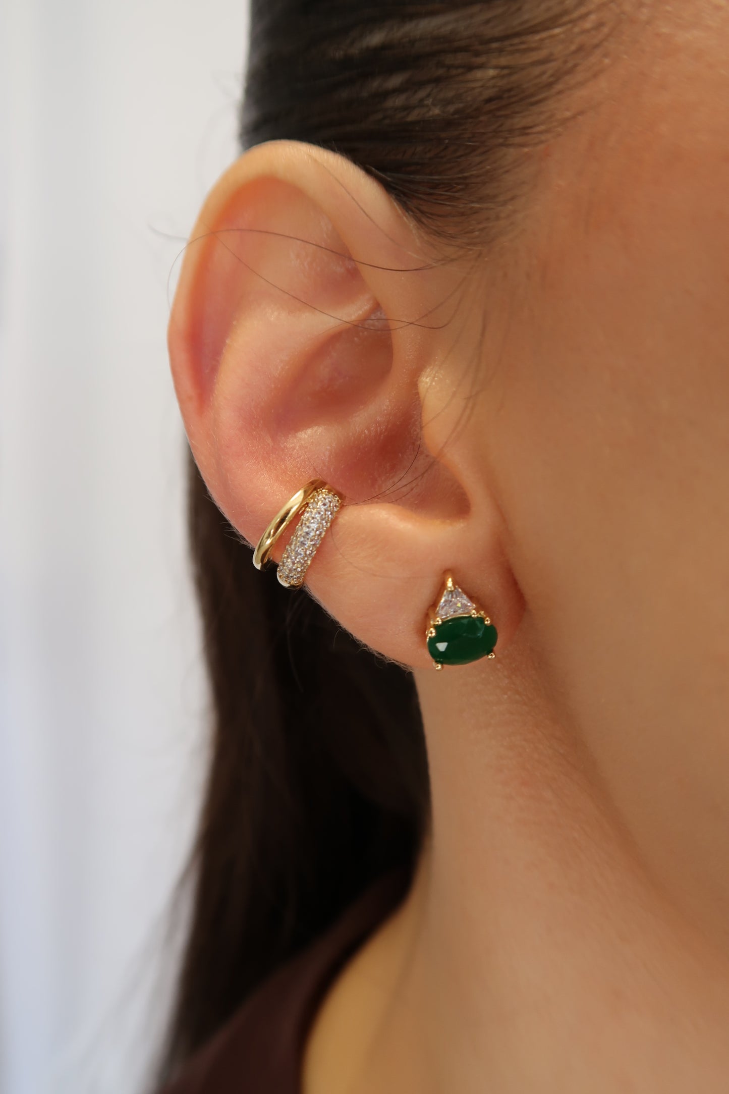 Brinco Veronica Verde Esmeralda