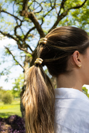 Elástico de cabelo duplo, Kit com 2 unidades