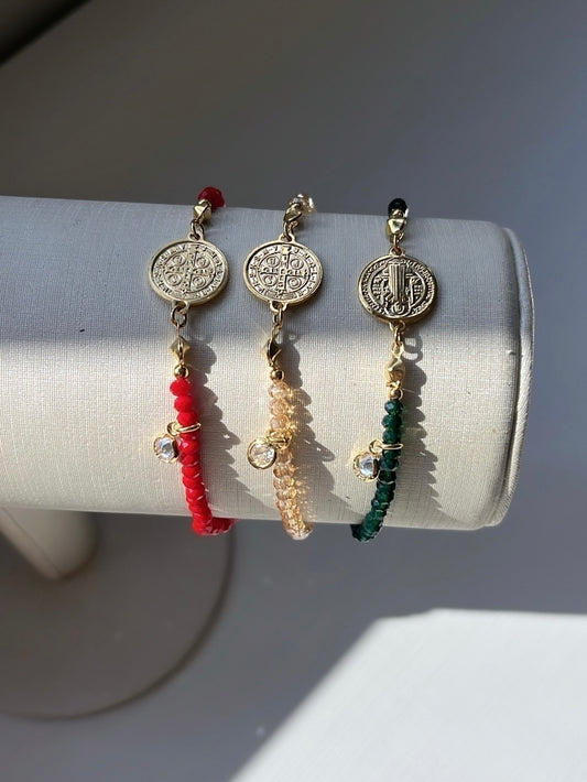 Pulseira cristais São Bento